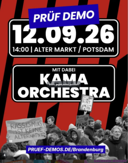 PRÜF!_demo Potsdam Alter Markt 9.9.26 14:00 Uhr